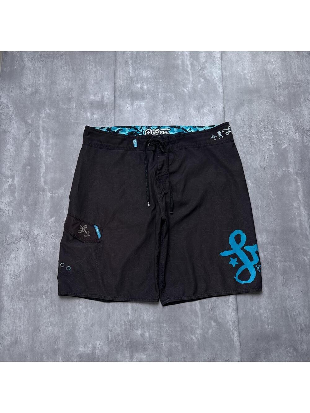 Y2K LRG 00s Black Board Surf Shorts